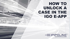 5 – How to unlock a case in the iGo eApp