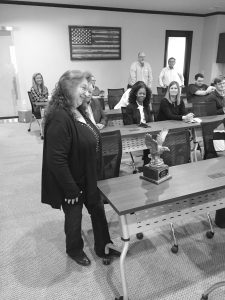 Anna Aguero and her new golden eagle.