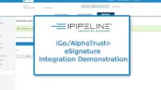 iGo/AlphaTrust eSignature Integration Demonstration
